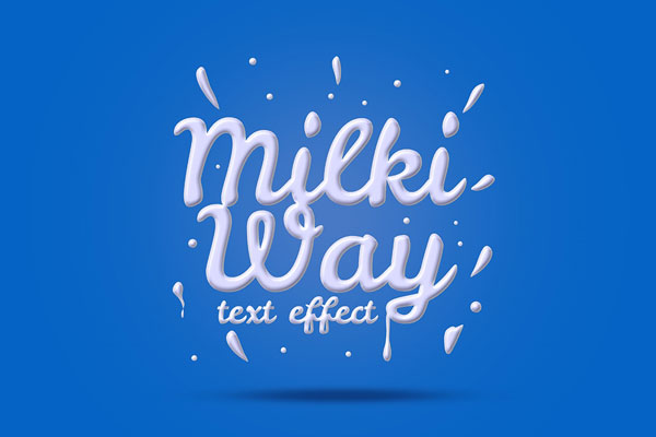 Milk Logo / Text Effect