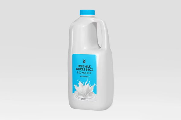 Milk Whole 64oz Mockup