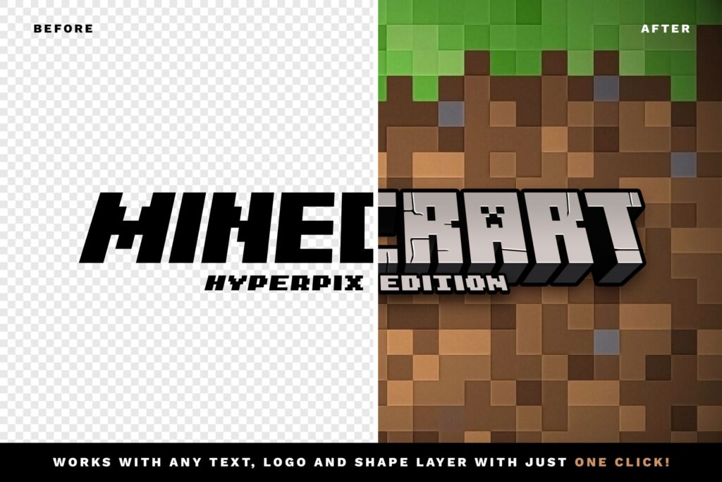 Minecraft Text Effect