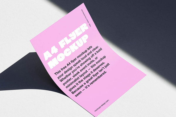 Minimal A4 Flyer Mockup