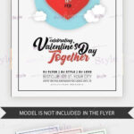 Minimal Border Valentine’s Day Flyer Template
