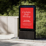 Minimal Citylight Poster Mockup