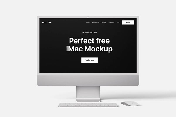 Minimal iMac Mockup