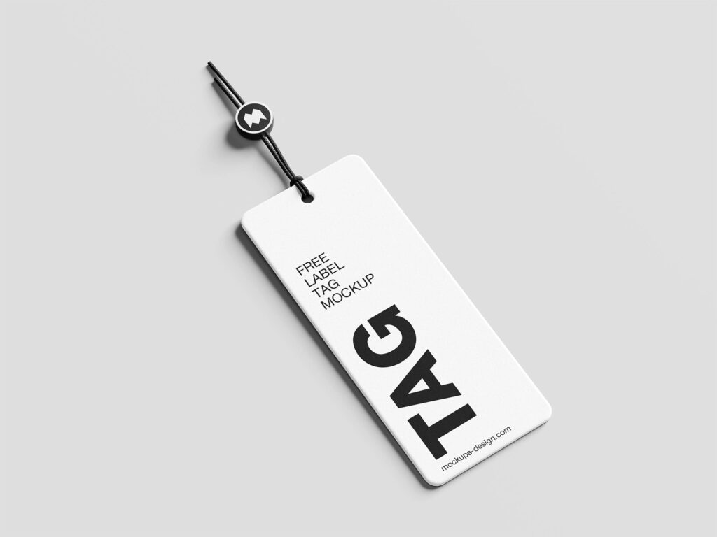 Minimal Label Tag Mockup