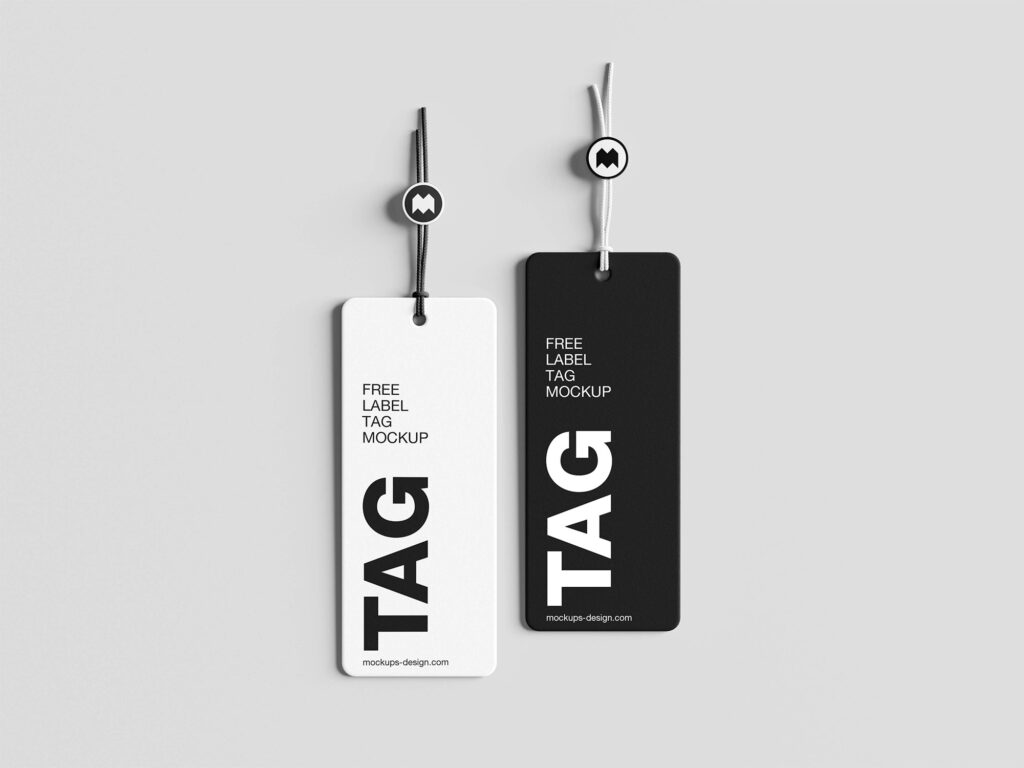 Minimal Label Tag Mockup