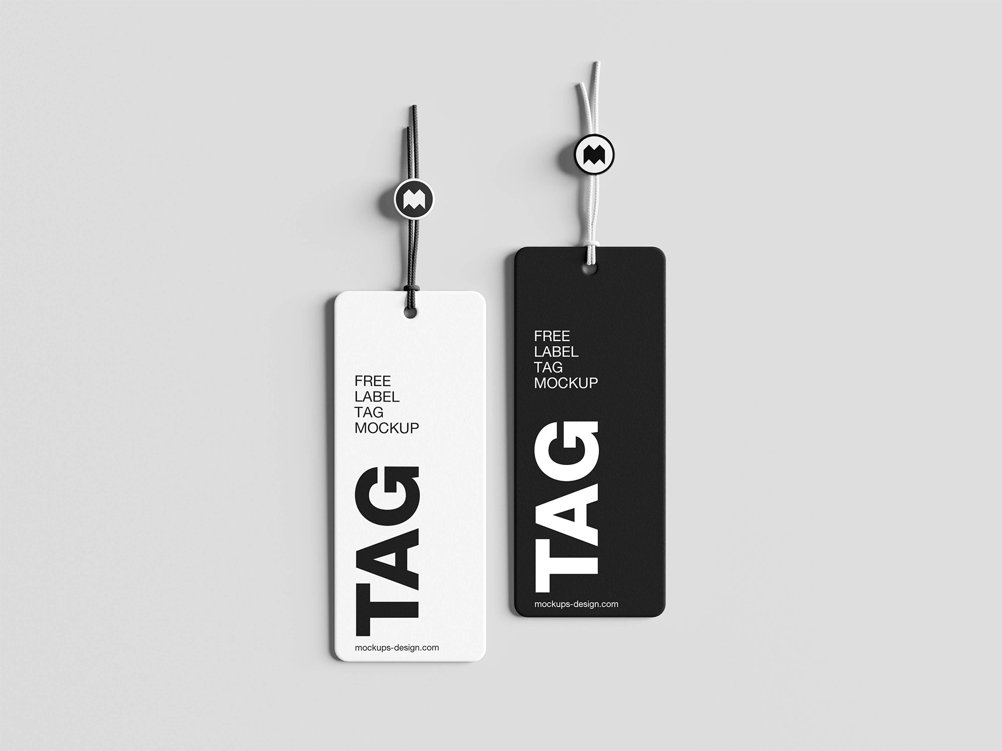 Free Minimal Label Tag Mockup PSD Template