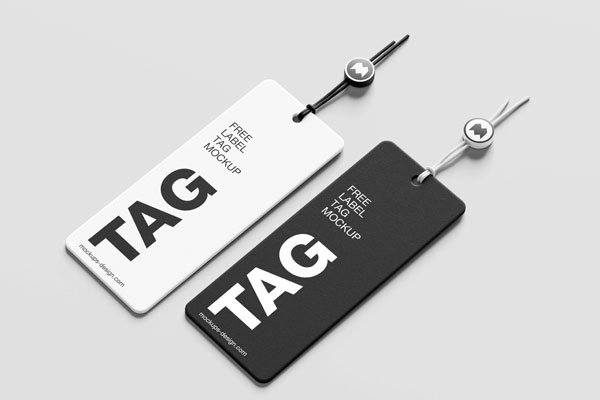 Minimal Label Tag Mockup