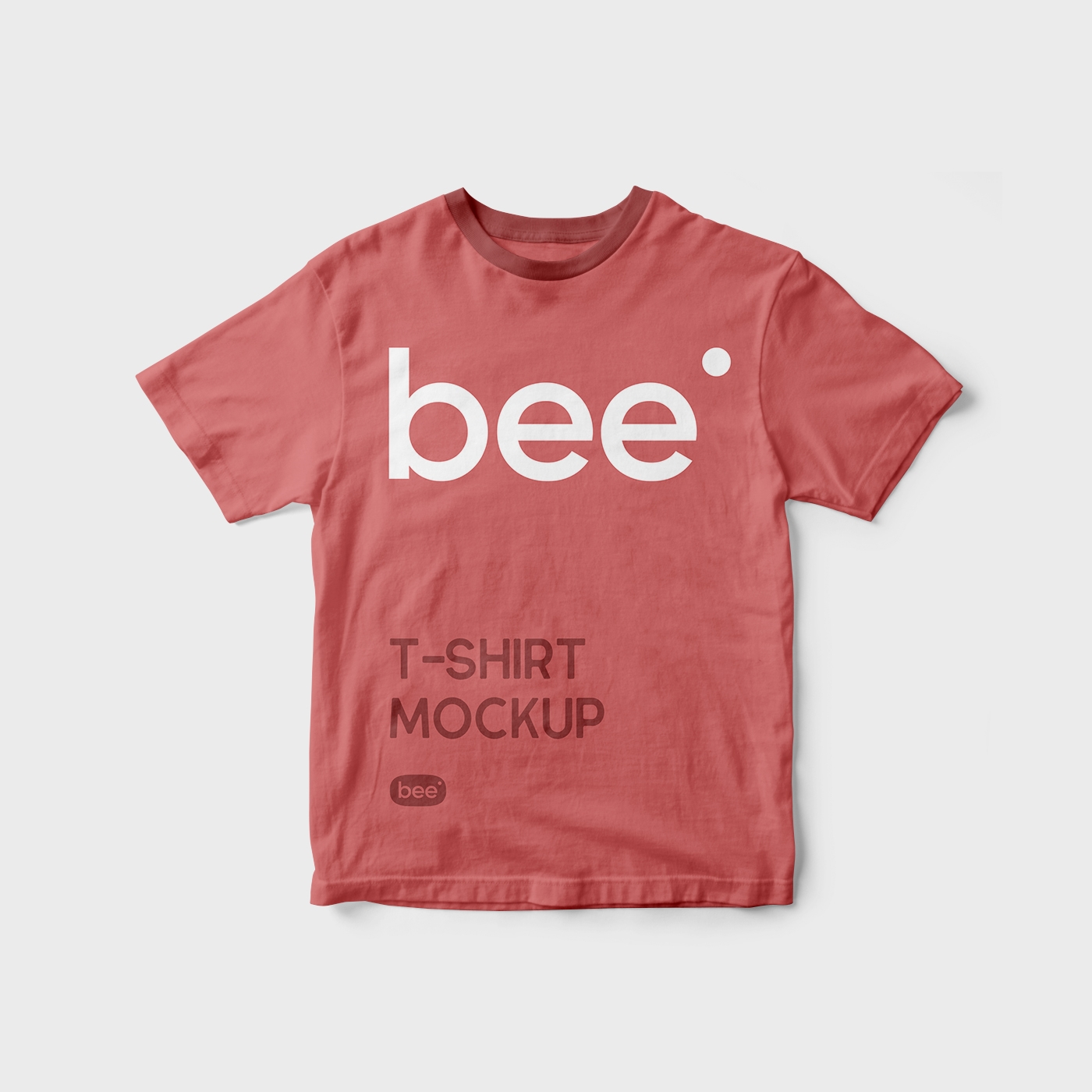 Minimal Round Neck T-shirt Mockup FREE PSD