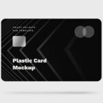 Minimal Titanium Credit Card Mockup