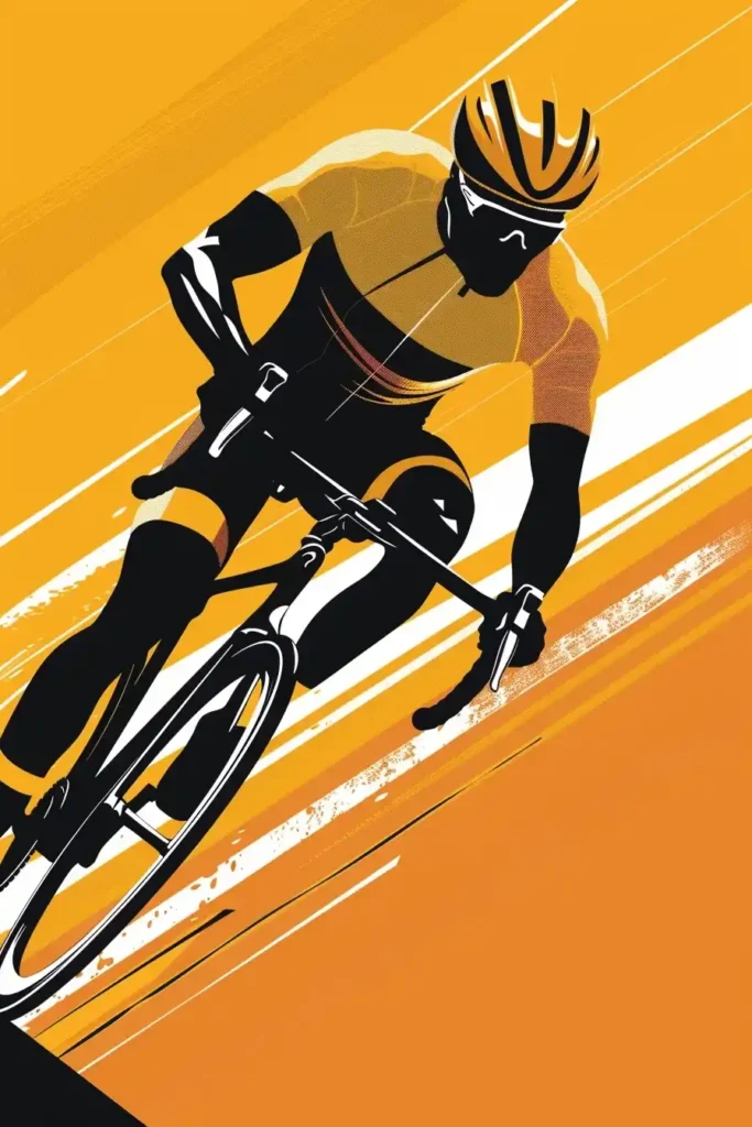 Minimalist Afro Cyclist
