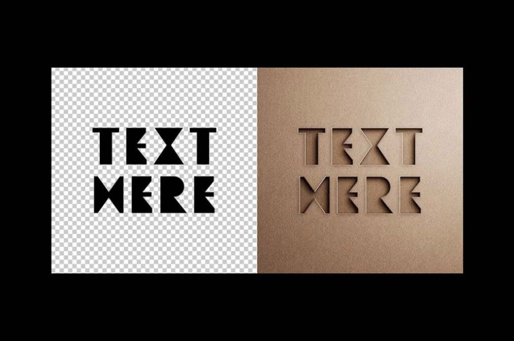 Minimalist Cut Out Mockup
