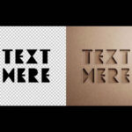 Minimalist Cut Out Mockup