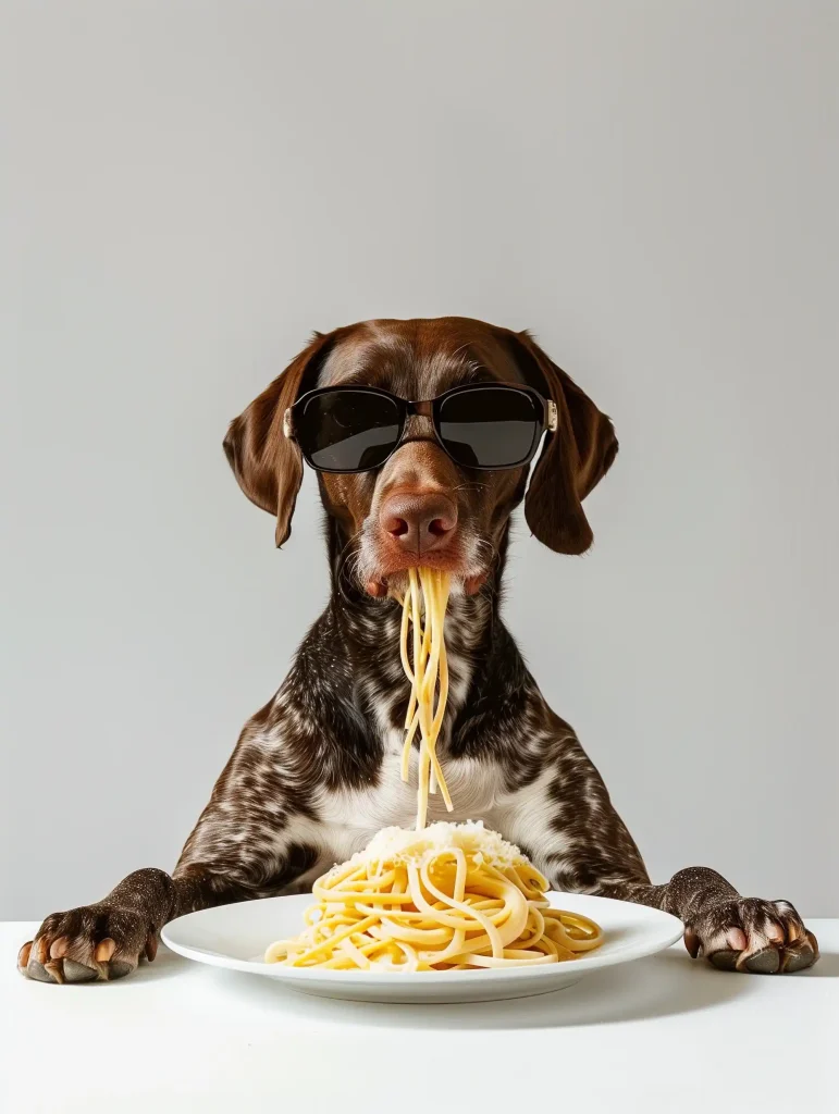 Minimalist Pointer with Pasta