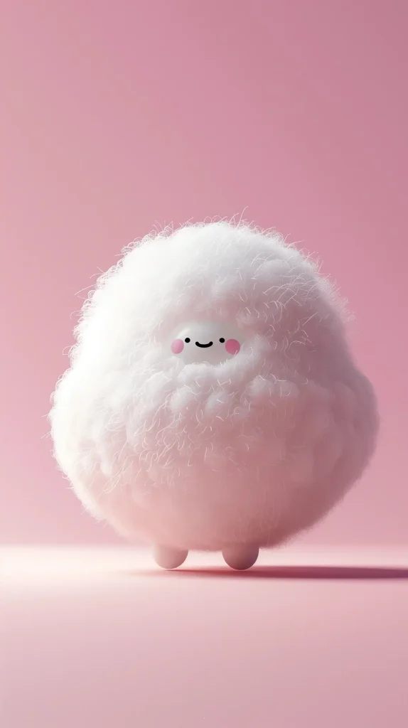 Minimalist Snow Yokai Felt