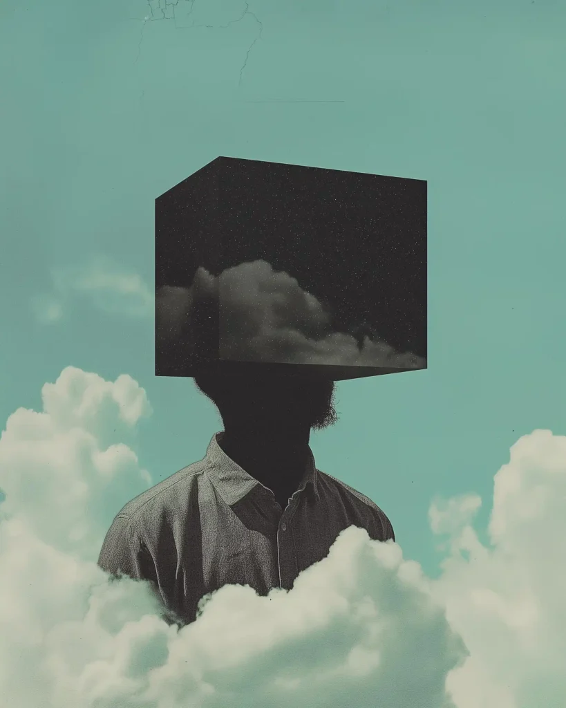 Minimalist Surreal Collage Sky