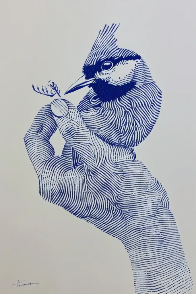 Minimalistic Bird Feeding