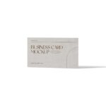 Minimalistic Standing Business Card Mockup