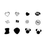 Minnie Mouse Design Elements Logo