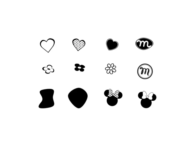 Minnie Mouse Design Elements Logo