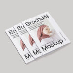 Mockup Bundle with 8 Close-up Shots of A4 Brochure