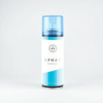 Mockup Displaying Front View of Standing Spray Bottle