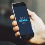 Mockup Displaying Realistic Smartphone in Hand