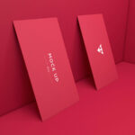 Mockup Displaying Six Various Scenes of Business Cards in Different Positions