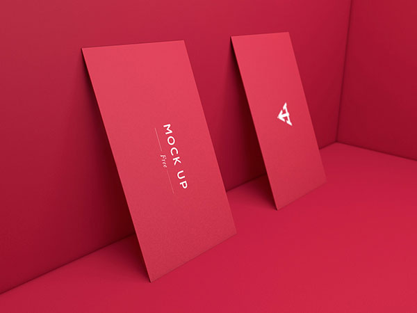 Mockup Displaying Six Various Scenes of Business Cards in Different Positions FREE PSD