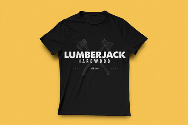 Mockup Displaying Top View of Round Neck T-shirt
