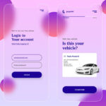 Mockup Featuring 2 Frosted Glasses of Mobile App User Interface