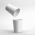 Mockup Featuring 2 Realistic Modern Coffee Cups