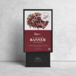 Mockup Featuring a City-light Poster in the Front View