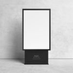 Mockup Featuring a City-light Poster in the Front View