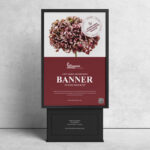 Mockup Featuring a City-light Poster in the Front View