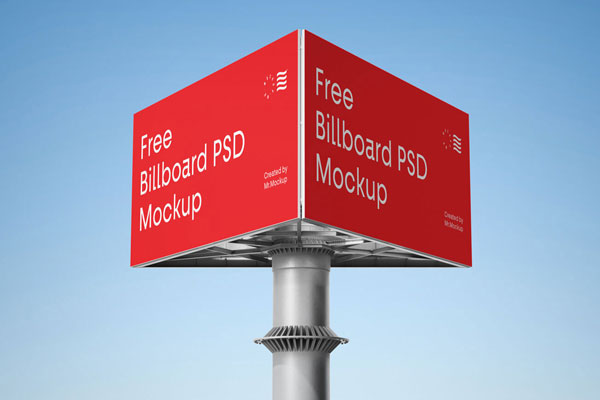 Mockup Featuring a Triple Billboard