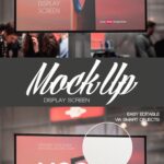 Mockup Featuring an Outdoor Advertising Screen