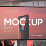 Mockup Featuring an Outdoor Advertising Screen