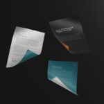 Mockup Featuring 4 Floating A4 Papers