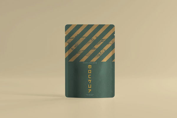 Mockup Featuring Front View of Stand Up Firmly Pouch