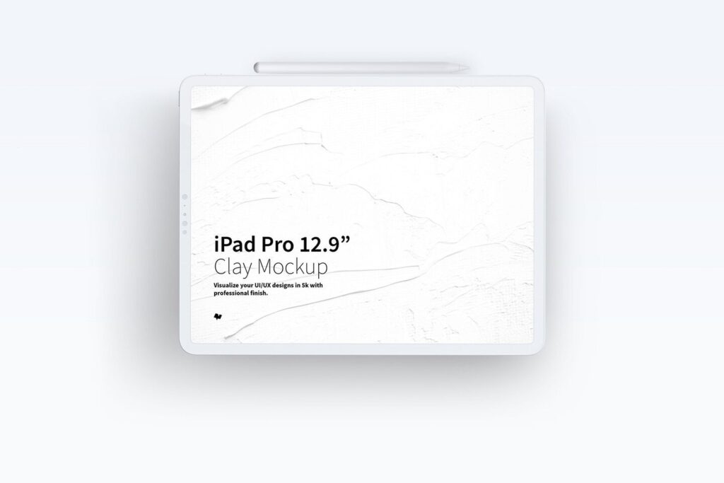 Mockup Featuring iPad Pro12.9 and Apple Pencil