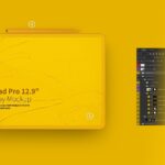 Mockup Featuring iPad Pro12.9 and Apple Pencil