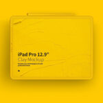 Mockup Featuring iPad Pro12.9 and Apple Pencil