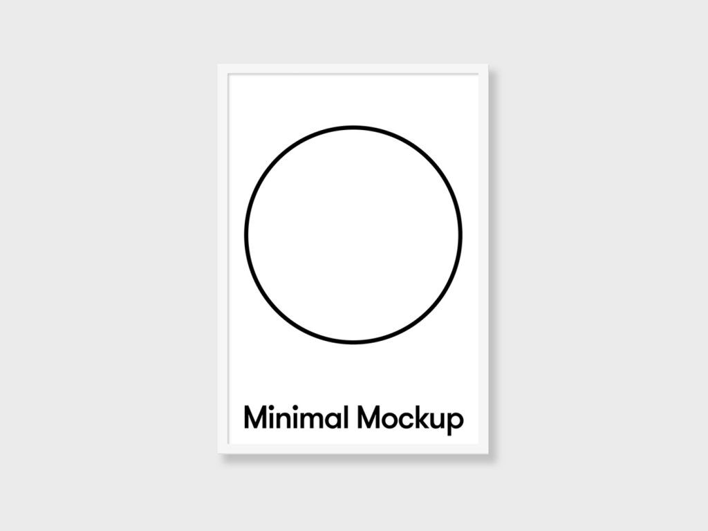 Mockup Featuring Minimal Poster Mockup
