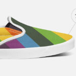Mockup Featuring Slip on Shoes From Different Points of View