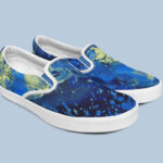 Mockup Featuring Slip on Shoes From Different Points of View
