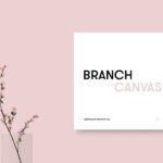 Mockup Featuring Square Canvas on Wall Beside Blossoms