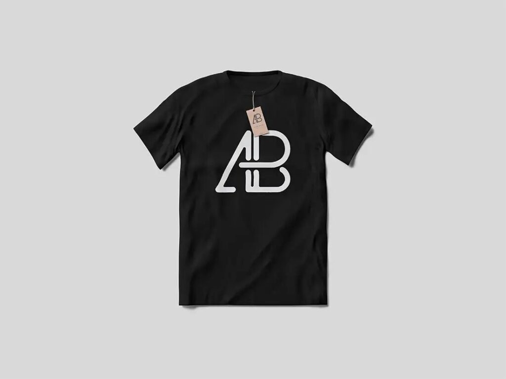 Mockup Featuring T-Shirt with Label Tag