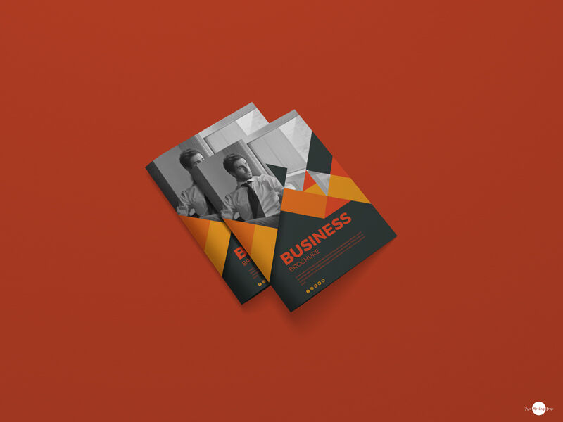 Mockup of 2 Brochures Placed on Each Other