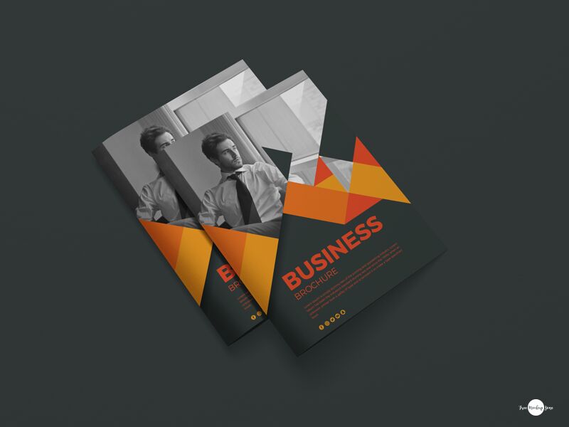 Mockup of 2 Brochures Placed on Each Other