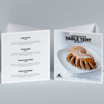 Mockup of 2 Square Table Tents